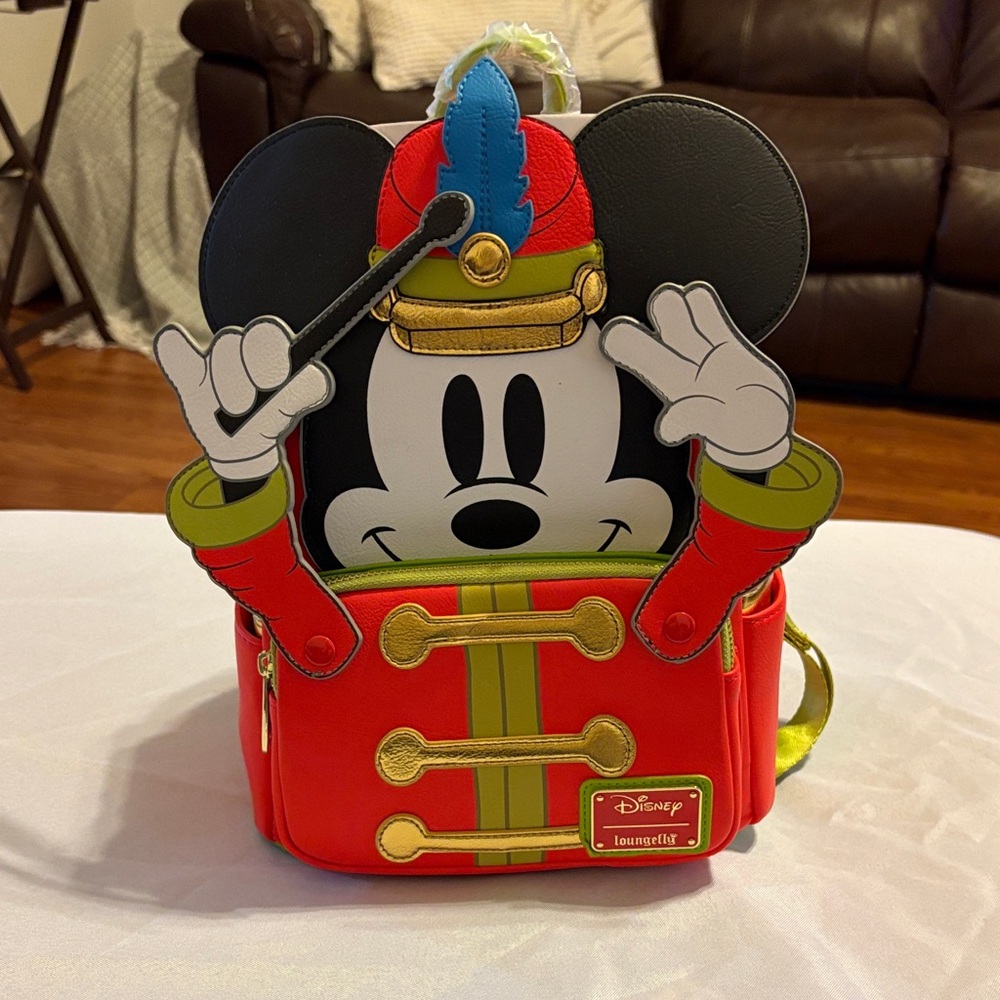 Disney Mickey Mouse Drum Major Backpack - Red and Gold